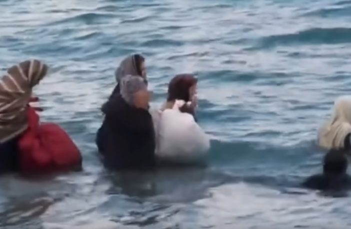 fake refugee drowning video crete